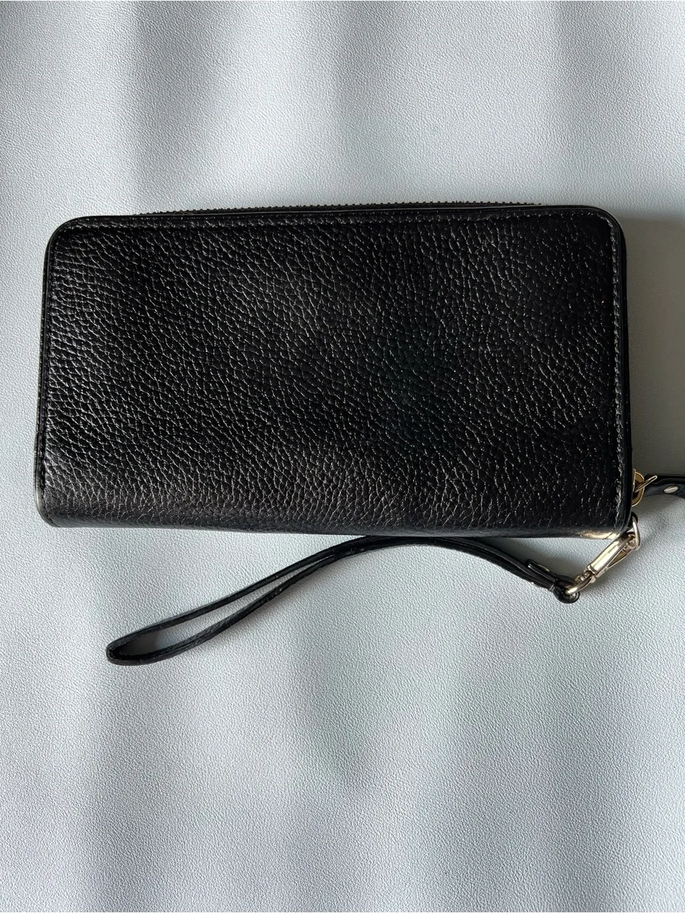 Kate Spade Black Large Continental Wallet with gold tone hardware
